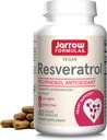 Jarrow Formulas ® Resveratrol 100 mg, Diétás kiegészítés, Antioxidáns támogatás kardiovaszkuláris funkcióhoz, 60 Veggie kapszula, 60 napos ellátás