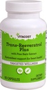 Vitacost Trans- Resveratrol Plus -- 60 Vegetáriánus kapszula