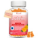 Lutein és Zeaxantin kiegészítők Gummees, Advanced Eye Vitamin kiegészítés Bilberry, Saffron, Grape Seed, Omega 3 Macular Health, Száraz szem, Vizuális funkció - Orange Flavor, 60 Count