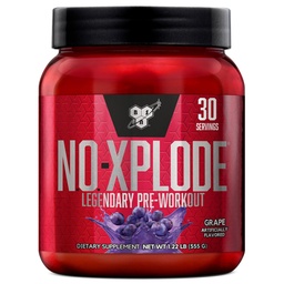 BSN N.O.-XPLODE pre workout por, energia kiegészítés férfiak és nők számára kreatin és Beta-Alanine, Flavor: Szőlő, 30 szervák