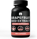 PURE EREDETI ÖSSZETEVŐK Grapefruit mag kivonat (365 kapszula) No Magnézium Or Rice Fillers, Mindig tiszta, Lab ellenőrzött