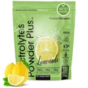 PowderVitamin Electrolytes Powder Plus Keto, Lemonade (100 adag) 0 Sugar, No Maltodextrin, 1000mg Kálium, 120mg kalcium, 120mg magnézium, szerves C-vitamin, zéró kalória, energia hidratáló por