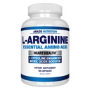 Arazo Nutrition Premium L Arginine - 1340 mg Nitric Oxide Booster L- citrullin & Essential Amino Acides for Muscle Gain and Energy - Powerful NO Booster to Train Longer & Harder - 60 kapszula