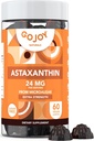 GOJOY TERMÉSZETEK Astaxantin Gumies 24 mg - High Potency Antioxidant Supplement - Skin, Eye & Immune Wellness Support - Vegan, Sugar-Free, Non-GMO, Gluten- Free, Soy- Free - 60 Gumies