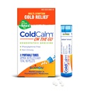 Boiron Coldnyugodt On The Go Cold Relief for Tüsszentés, Runny Orr, Orrdugulás, és torokfájás - 2 Count (160 pellet)