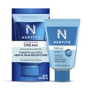 Nervive Pain Reliever Cream, Max Strength Non- Greasy Topical Pain Reliever Lidocaine és mentol for Toes, Feet, Fingers, Hands, Legs & Arms, 3.0oz