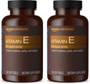 Elemek E-vitamin, 400 NE, 100 Softgel, 100 napos ellátás (csomagolás május Vary) (2-es csomag)