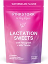 Rózsaszín Stork Szoptatás Édesség kiegészítés, Szoptatás Snack Görögszéna és a Milk Thistle, hogy támogassa a mell tej ellátás - 30 Görögdinnye Candy Drops (csomagolás május Vary)