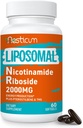 2000 MG Liposomal Nicotinamid Ribozid kiegészítés TMG & Pterostilbene-vel, a Niacinamide Energy, Immunity, Age Resistance, 60 Softgels-szel