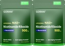 Gorani NAD + kiegészítés 900MG - Nikotinamid Ribozid, Liposzómás Resveratrol & Quercetin - Támogatja a celluláris energia & antioxidáns egészség - 80 kapszula