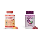 SmartyPants Kids Multivitamin Gummies és probiotic Immunity Bundle: Omega 3 Halolaj (EPA / DHA), D3-vitamin, C, B12-vitamin, B6, emésztési és immunszupportáló kiegészítés (30 napos ellátás)