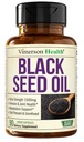 Fekete magolaj - hidegen sajtolt fekete magvak olaj kapszula - biztosítja az E-vitamin & Omega 3 6 9 - nagy potencia (1500mg) az immun & közös támogatás, antioxidánsok, emésztés, haj bőr körmök - Vegán 90 Caps