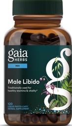 Gaia Herbs férfi libidó - gyógynövény kiegészítés Saw Palmetto, Horny Goat Weed, Maca & Zab - Támogatja Stamina, Vitalitás & Hormon egyensúly férfiak - 120 Vegan Liquid Phyto- kapszula (30- napos ellátás)