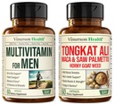 Vimerson Health Multivitamin Men & Tongkat Ali for Men with Horny Goat Weed, Maca Root Powder, Tribulus Terrestris, Saw Palmetto Extract