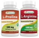 Legjobb természetes L- prolin 500 mg & L- Arginin 1000 mg