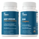 Dr. Tobias Deep Immune Probiotics & Prebiotics and DIM Complex, Supports Digestive Health, Gut Immune Function, Hormonegyensúly nők és férfiak számára