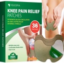 YOUCOPIA Knee fájdalom enyhítő foltok: 36 Count Natural Herbal Relieving Paste for Long Lasting Muscle and Joint Relief - Mugwort Arthritis Heat Patches Kit