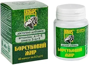 60 Badger Fat kapszula Természetes forrása telítetlen zsírsav
