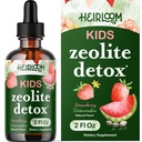 Zeolite Detox gyerekeknek folyékony cseppek - Gentle Daily Cleanse & Speech Support with Methiled B12 & vitamin D - Kids Clinoptilolite Zeolite Drops Detox Cleanse kiegészítés 2oz
