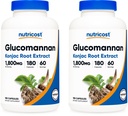 Nutricost Glucomannan 1 800 mg per adag 180 kapszula (2 üveg)