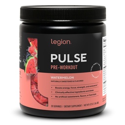 LEGION- All Natural Nitric Oxide Pretushing Drink to Boost Energy, Creatine Free, Naturally Sweared, Beta Alanine, Citrulline, Alpha GPC (Görögdinnye)