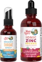 MaryRuth Organics Throat Spray (Vanilla) & Cink Drop (Strawberry Lemon)