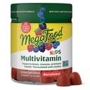 MegaFood Kids Multivitamin Gummees - Kids Vitamins - Age 4 + C-vitaminnal, D-vitaminnal, cinkkel, kolinnal és Real Fruit - Brain & Immune Support - Berrylicious Flavor - 60 Gummees (30 adag)