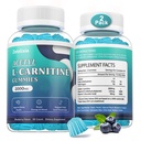 2 Pack Sugar Free Acetyl L- karnitin Gumies, L- karnitin kiegészítés nők és férfiak, a C-vitamin & B12, ALCAR energia, Brain & Heart Health Support, Vegan, Non-GMO, 120 Count