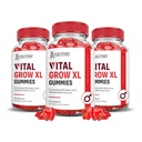 Indokolt laboratóriumok (3 Pack Vital Grow XL Performance Gumies 1000MG Advanced Formula Formuled with ACV Pomegranate Beet Juice Powder B12 Vegan Non GMO 180 Gumis