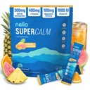 Nello Supersolid Powdered Drink Mix, Tropical Tangerine, L Theanine, Ksm- 66 Ashwagandha, Magnézium Glycinate, D-vitamin 3, kiegészítők relaxáció & Fókusz, Természetes, No Sugar, Nem GMO, 20 Srvg