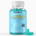 L- Lysine Gumies 1000mg, 5 in 1 Extra Strength for Immune Support, Skin & Lip Health, rágóképes lizin kiegészítés gyerekeknek felnőttek, 60 gróf