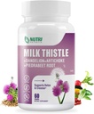 Milk Thistle Supplement Gyermekláncfű, Articsóka kivonat, 80% Silymarin máj támogatás - Máj Cleanse Detox & javítási képlet, Non-GMO - 60 kapszula