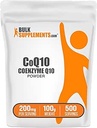 BulkSupplements.com Q10 Powder Coenzim - Q10 200 mg kiegészítés, tápanyag-kiegészítés - glutén mentes, 200mg per szerving, 100g (3,5 oz) (1-es csomag)