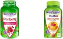 Vitafusion Cranberry Gumies nőknek 500mg és Multi + Immunszuppresszív Gumiek C-vitamin Cink Napi multivitaminok 90
