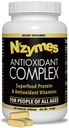 Nzimes ® Antioxidáns Komplex Emberek számára. Erős antioxidáns kiegészítés, C-vitamin, E-vitamin, A-vitamin, szelénium, élő Sproted Enzimek. 180 gróf - Made in The USA