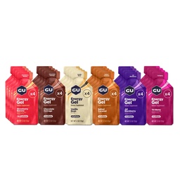 GU Energy Original Sports Nutrition Energy Gel, Vegan, Gluten- Free, Kosher, és Dairy- Free on-the- Energy for any Workout, 24- Count, Assorted Flavors