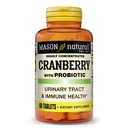 MASON NATURAL Cranberry probiotic, 2 hónap ellátás, erősen koncentrált, támogatja a normál immunegészségügyi & vizelettartási rendszer, 60 tabletta