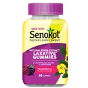 Senokot Diétás kiegészítés Laxative Gumies, Natural Senna Extract, Gentle, Overnight Relief from alkalmi székrekedés, Vegyes Berry Flavor, 60 Count.