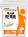 BulkSupplements.com Ginseng Root kivonat por - Panax Ginseng kiegészítés, Herbal Supplement - Vegan & Gluten Free, 1g per Serving, 500g (1,1 £) (1 db) (1 db)