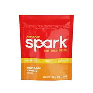 AdvoCare Spark - Energy Drink Mix - Vitamin & Amino Acid Supplement - Supports Energy & Focus * - Portable Immune Support * - Sugar- Free - Mandarin Orange, 14 Stick Packs (3.5 oz)
