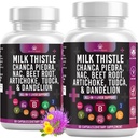 Milk Thistle NAC Chanca Piedra Beet Root Articsóka Gyermekláncfű - Májpótlás Plus Astragalus TUDCA Kolin & Ginger - 120