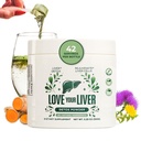 Detox tisztítási por - 42 szervája máj tisztítás méregtelenítő és javítása Milk Thistle, Gyermekláncfű gyökér, kurkuma, Articsóka levél - májpótló ital por a máj egészségére