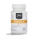 365 a Whole Foods Market, E-vitamin 400 NE vegyes tokoferolokkal, 60 gróf
