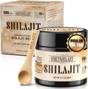Geloo Shilajit Pure Himaláján Organic Shilajit Resin 60 Gram - Natural Shilajit Resin - Gold Grade 100% Shilajit - 85 + Trace Minerals & Fulvic