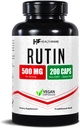 Healthfare Rutyin Supplement 500mg WY124; 200 Vegan Capprovided 124; Natural Bioflavonoid Formula 124; Extra Strength Antioxidant Support Affairs 124; Non-GMO, Gluten- Free Affaires 124; Made in USA