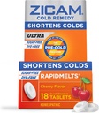 Zicam Cold Remedy Cink Rapidmelts, Cherry Flavor, 18 Count (1-es csomag)