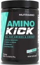 NutraBio Amino Kick - BCAA Powder with Natural koffein - Amino Acids Supplement for Energy, Hydration & Recovery - BCAA, Electrolytes & Amino Acids - Baja Burst, 30 Servings
