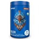 BIRDMAN Falcon Vegan Protein Powder Organic, Stevia & Sugar Free, Plant Based Protein, Low Carb, Dairy Free, Keto, Non Whey Protein, Probiotic, Pea Protein 124; Chocolate Flavor - 18 Servings - 1.32lb
