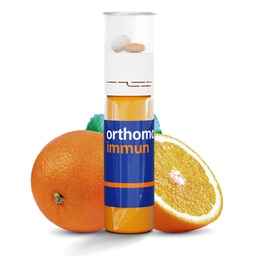 Orthomol Immun injekciós üveg, Napi folyadék immunszupportáló kiegészítés, 7- napos ellátás, tartalmazza a Vitaminok A, B, C, D, E, Cink és jód, Premium Formula fokozott immunvédelem és teljes vitalitás