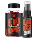 Wild Willies Beard Growth Dual Threat: Beard Growth Gumies and Serum Kit for Men - Biotin, koffein és esszenciális növekedési olaj Fuller, Thicker Arcszőrzet - Beard Vitamins & Enhance Beard Growth